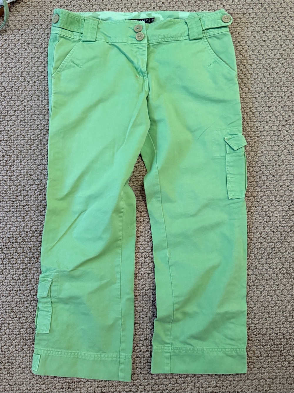 Sanctuary Clothing Mint Green Cargo Capri Pants Size 8 Bergdorf Goodman